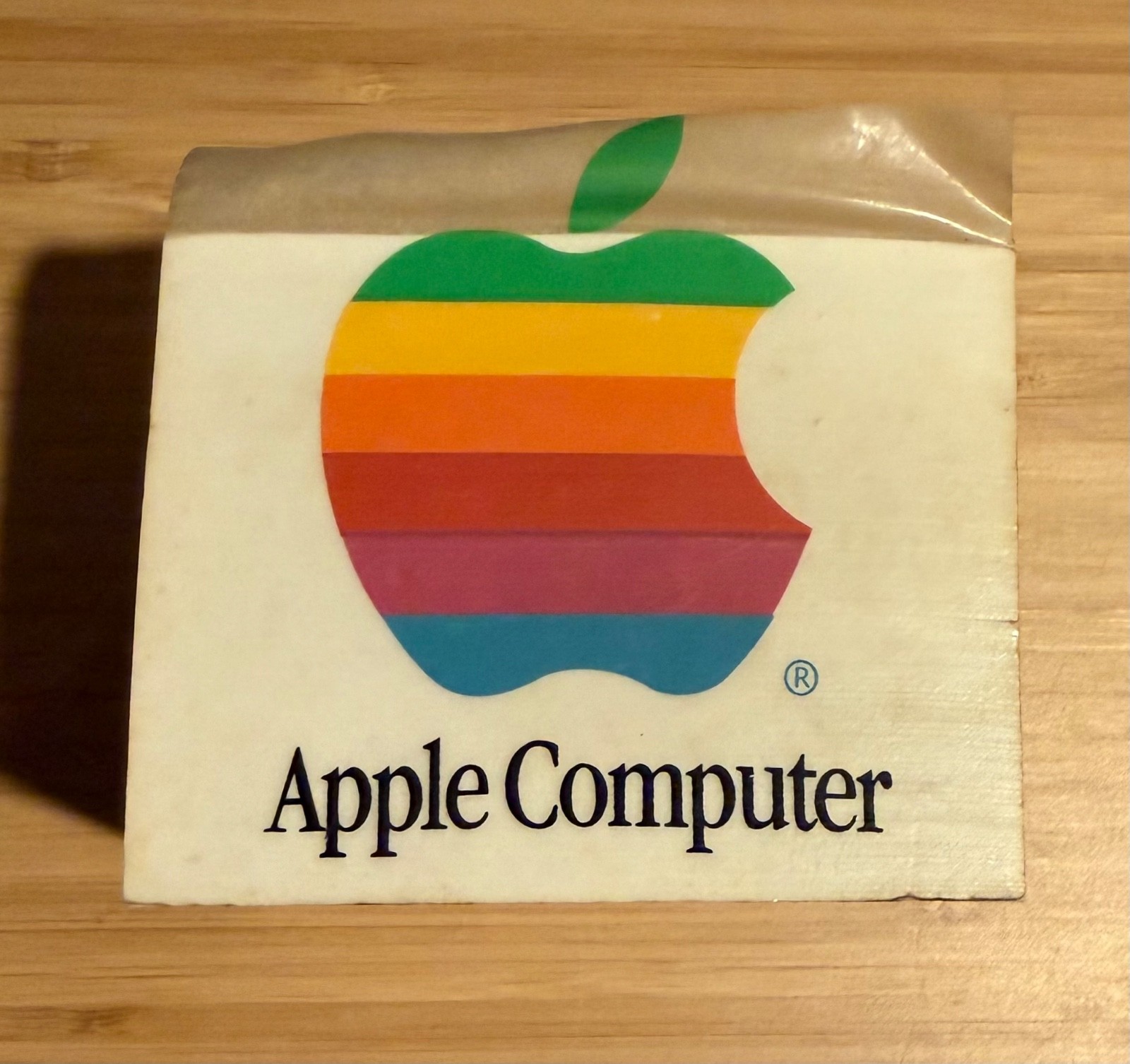 Vintage Apple Computer Rainbow Logo Macintosh Note Pad Memopad 1980s