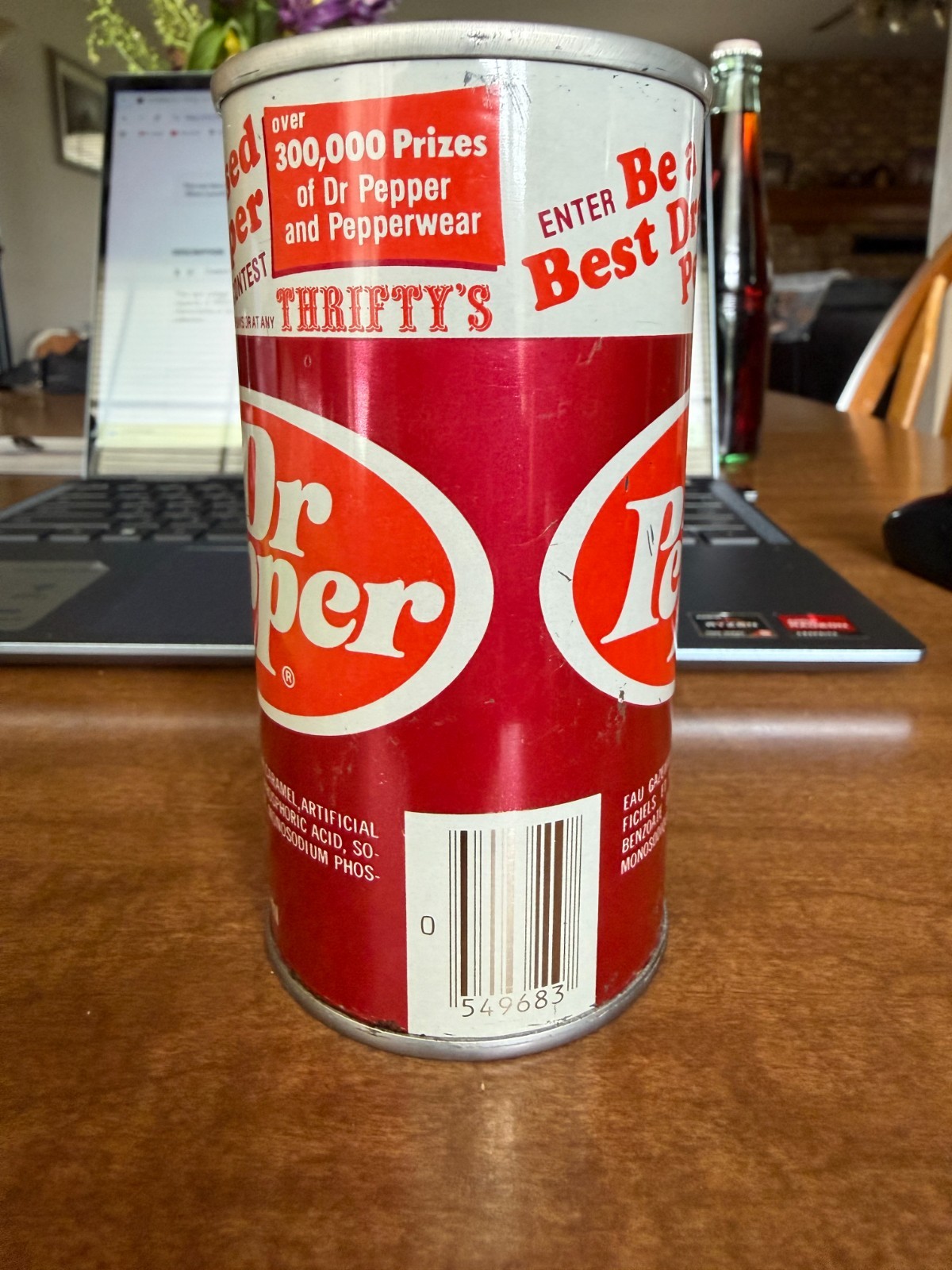 Rare VTG 1970"s DR Pepper TEST CAN First Button Top 280ml Canada Sample