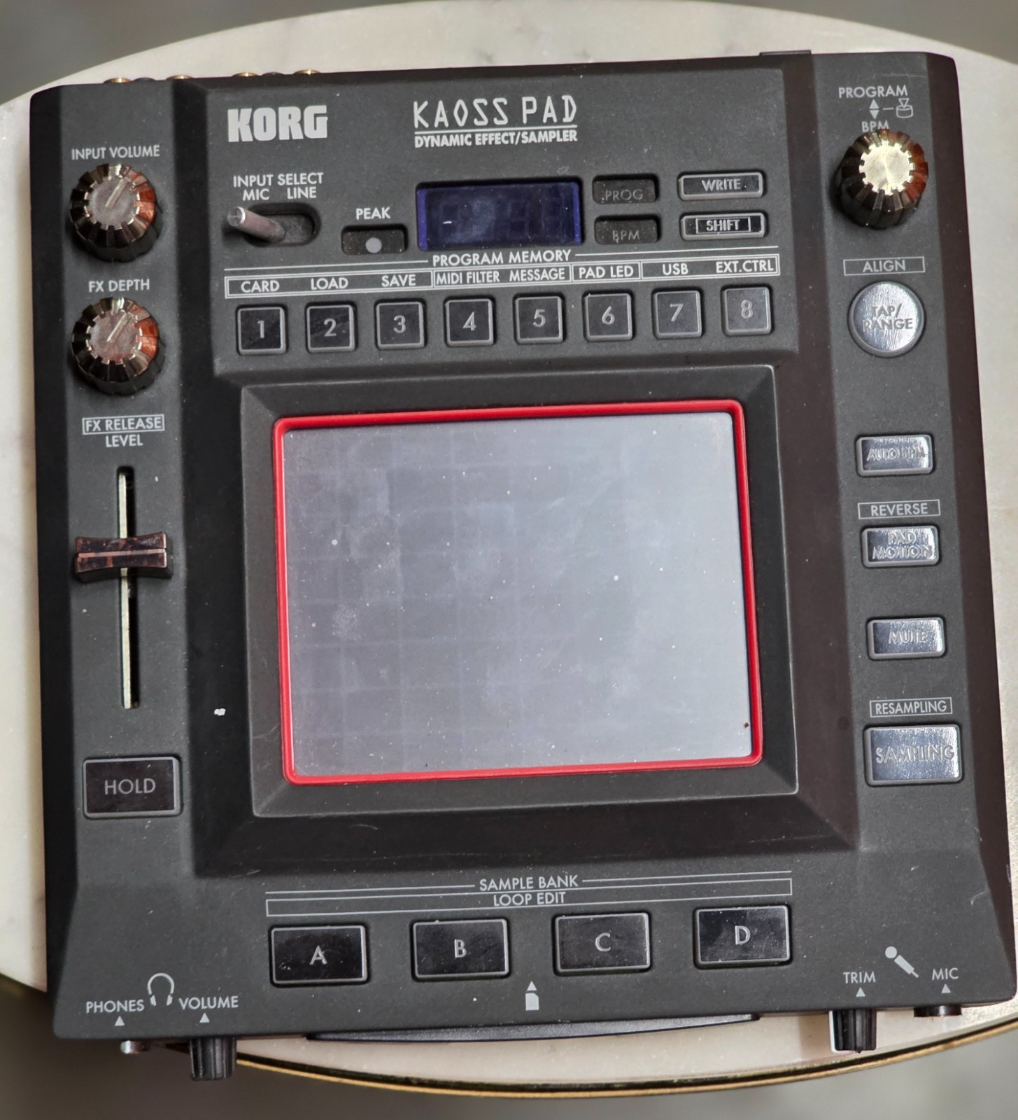KORG KAOSS PAD KP3+ Sampler/Sequencer *9v Power Supply Not Included*