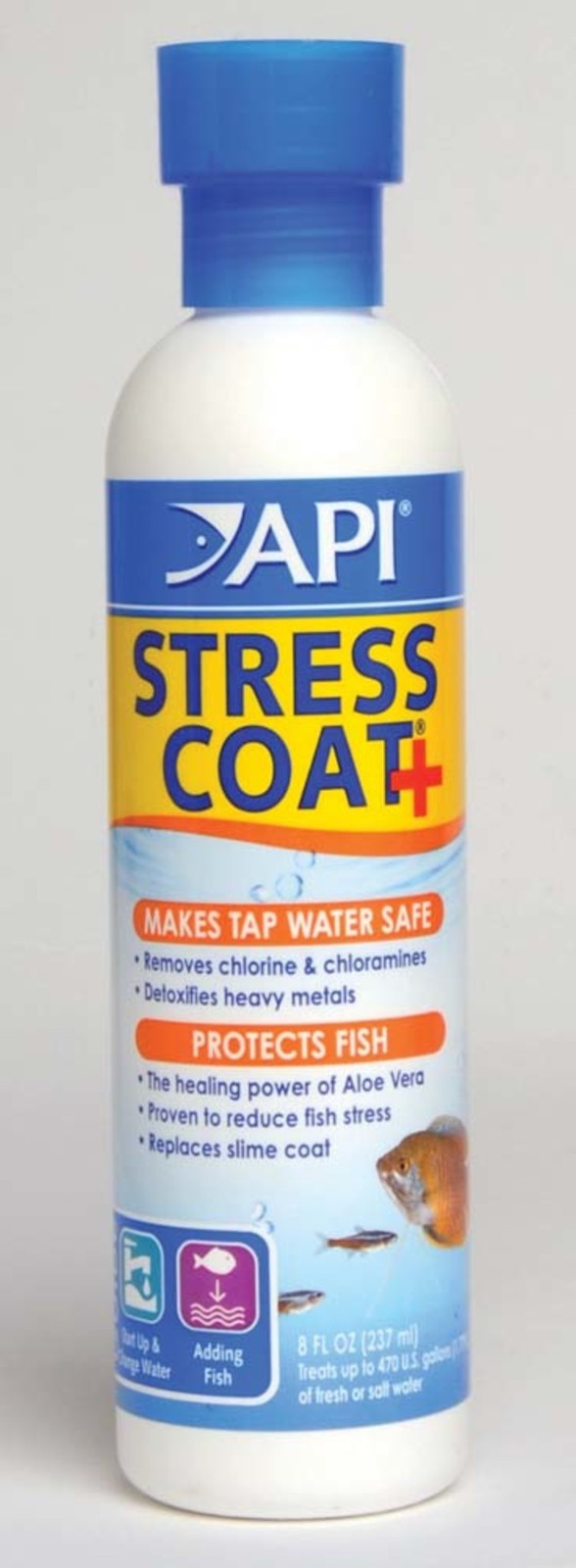 API STRESS COAT Aquarium Water Conditioner 8-Ounce Bottle