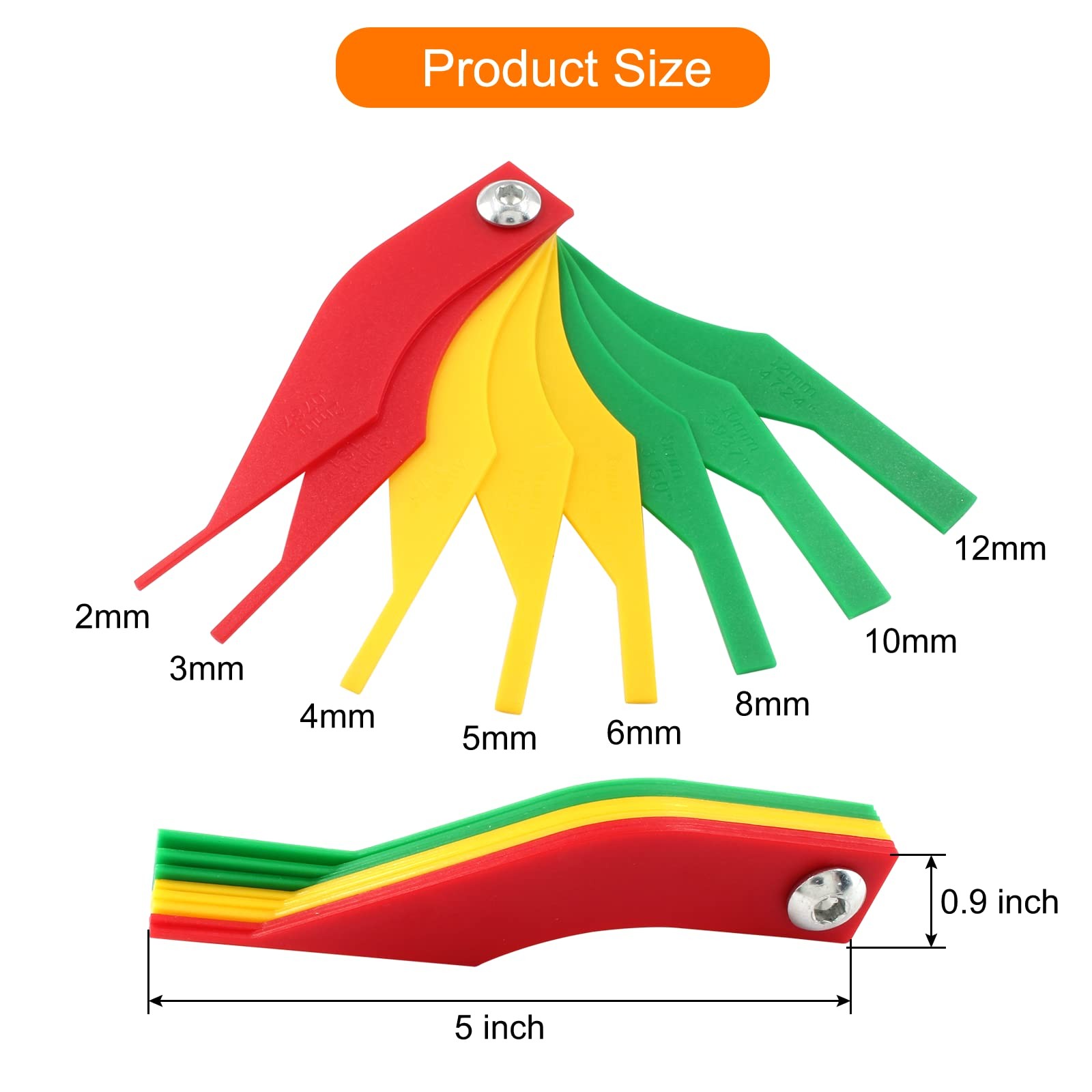 Hitefu Brake Lining Thickness Gauge, Car Automotive Pad Measuring...