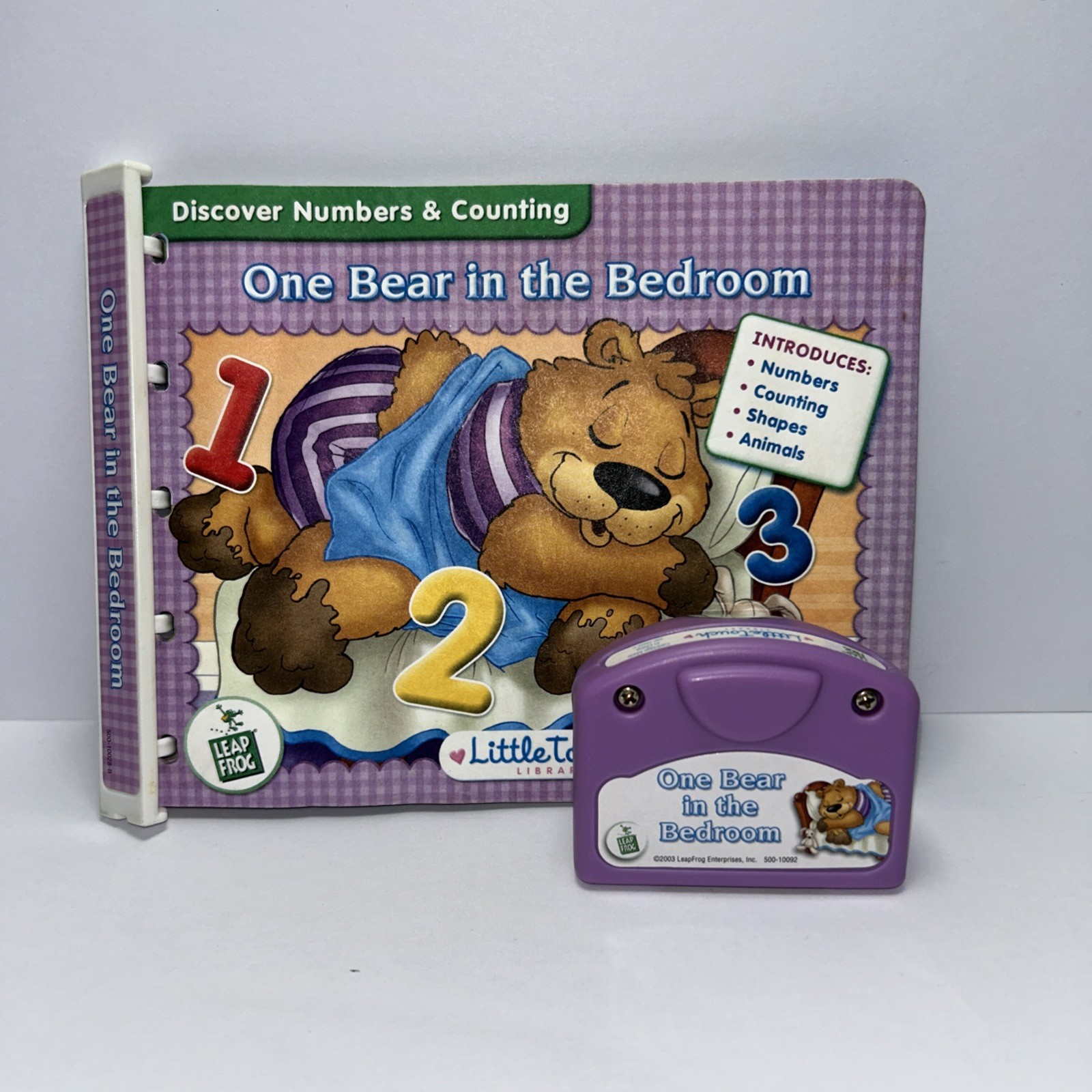 Leap Frog Little Touch ONE BEAR IN THE BEDROOM Book & Cartridge