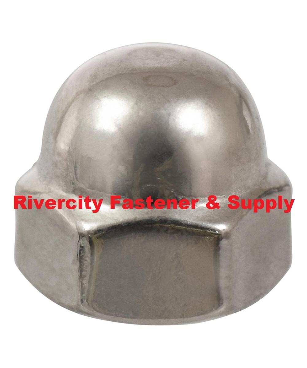 (2) 12-24 Stainless Steel Acorn / Dome / Cap Hex Nut  12x24 Nuts 12/24