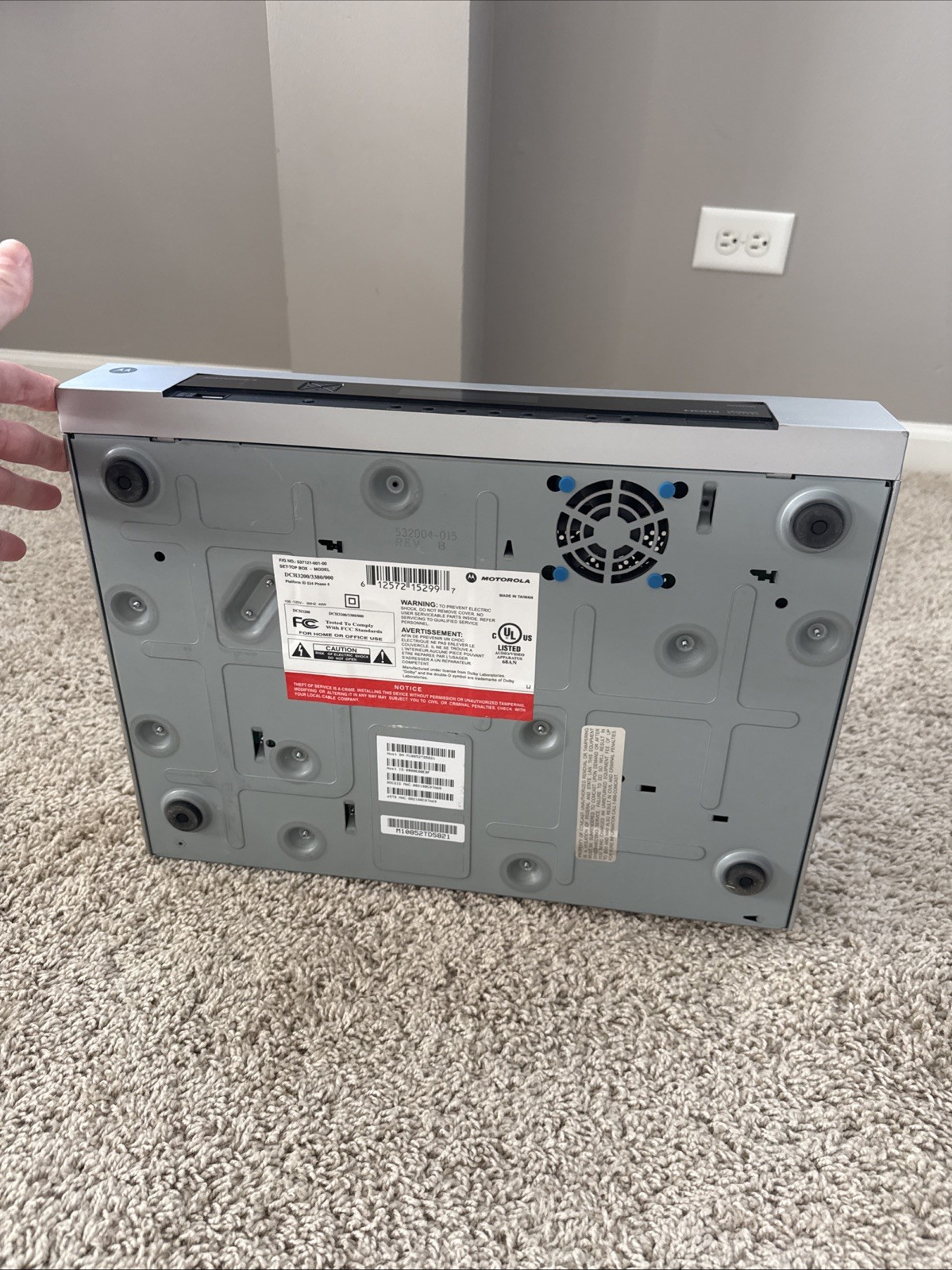 Motorola DCH3200 Digital Cable Box HDMI / Modem