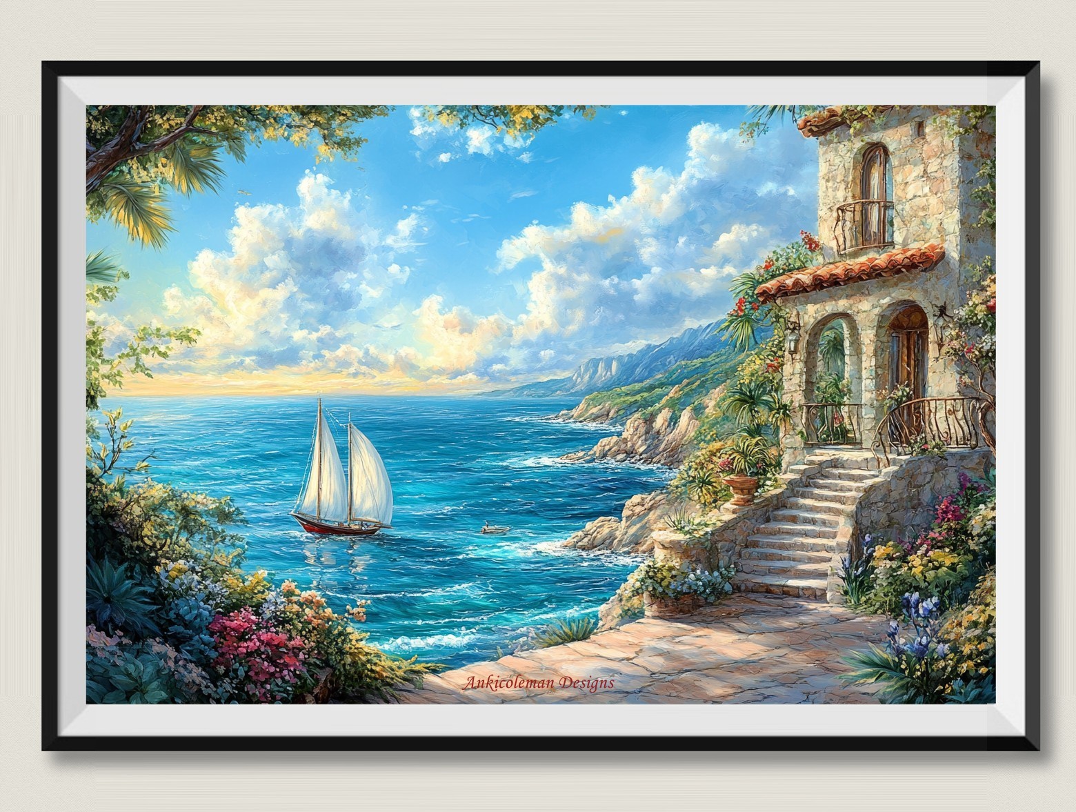 Catching The Wind 2 - DIY Chart Counted Cross Stitch Patterns Needleworks DMC