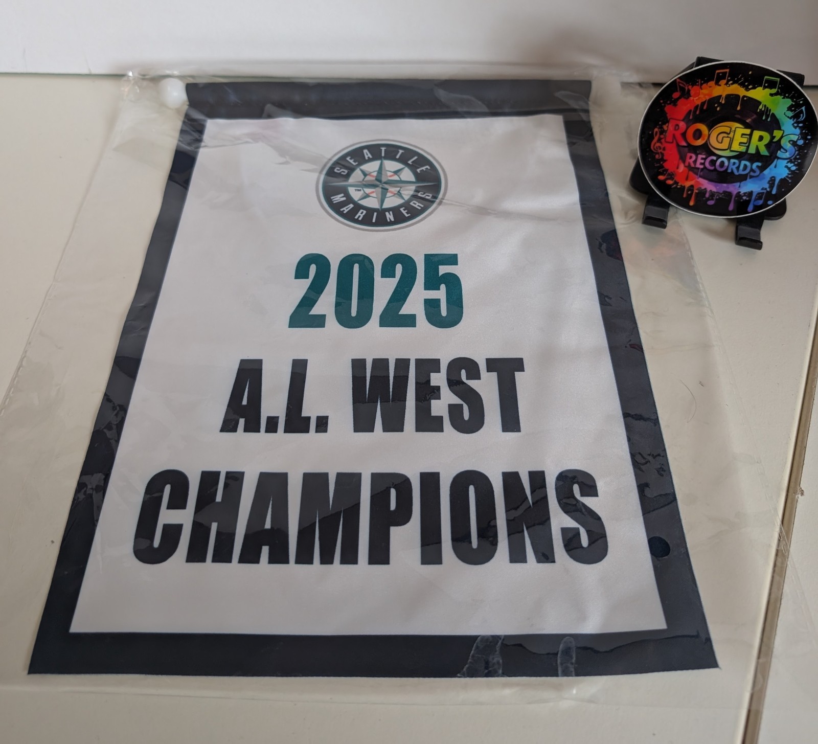Seattle Mariners 2025 A.L. West Champions Replica Banner - New in Package