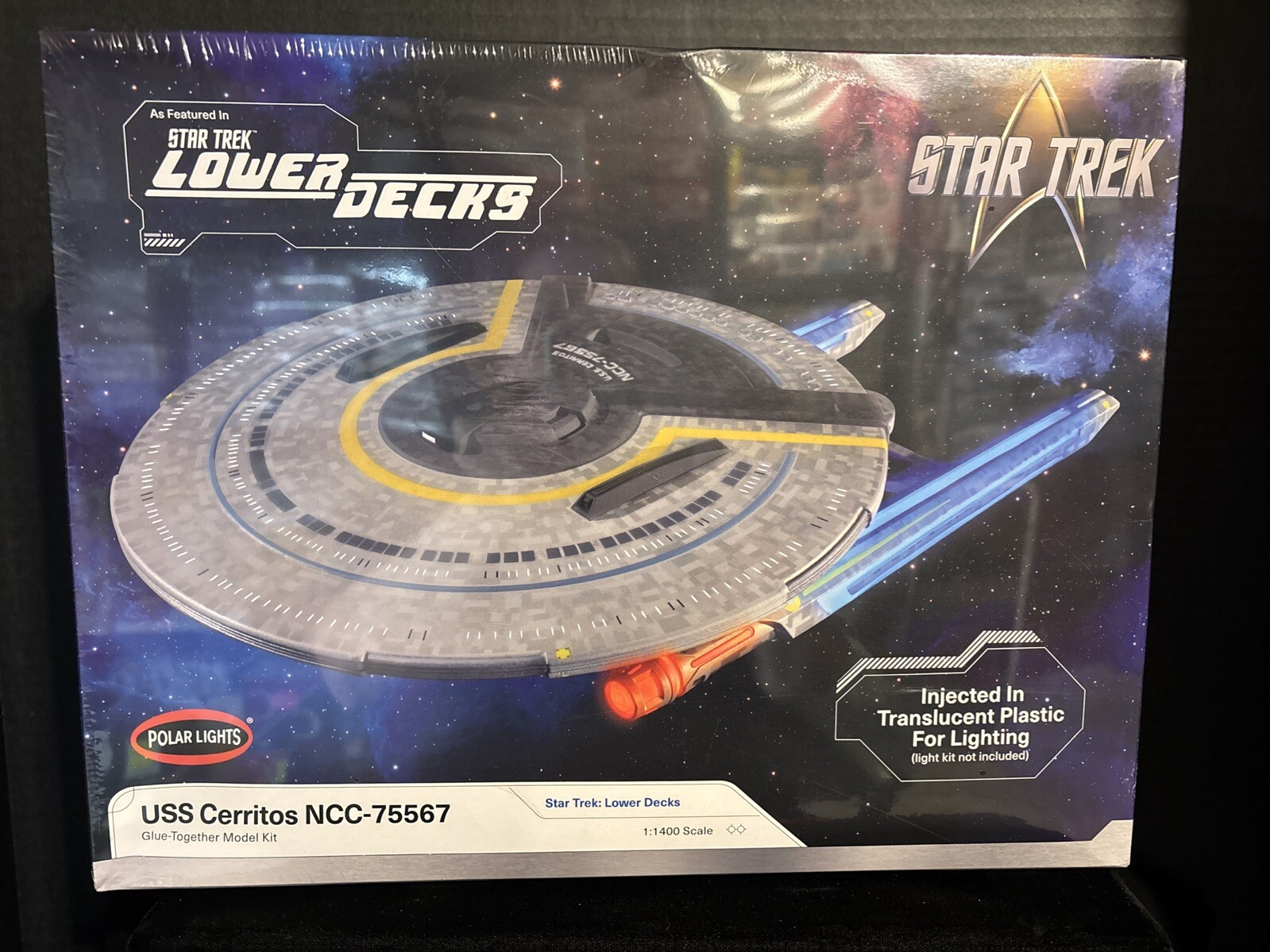 POLAR LIGHTS 1002 STAR TREK LOWER DECKS USS CERRITOS NCC-75567 MODEL KIT-NIB