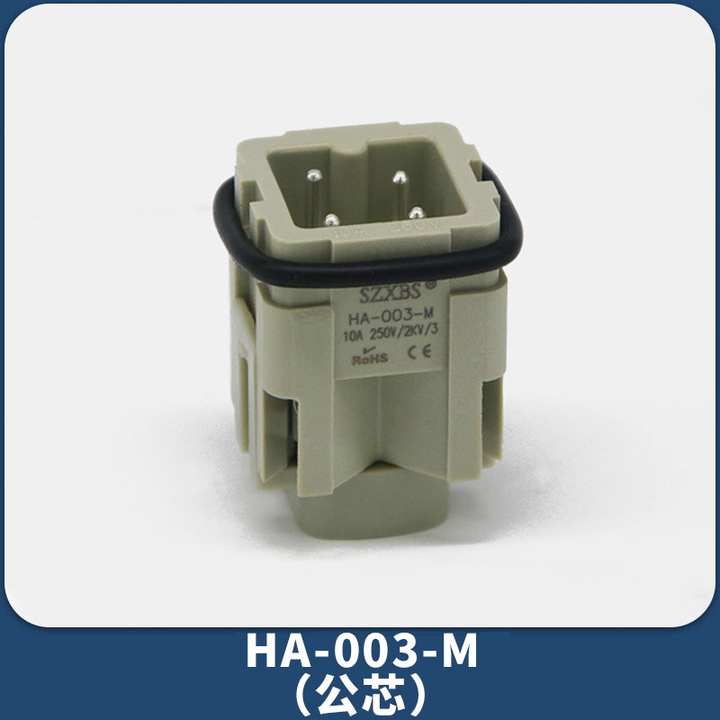 1pcs HA-003-M 10A 230/400V Brand New Male Heavy-duty Connector