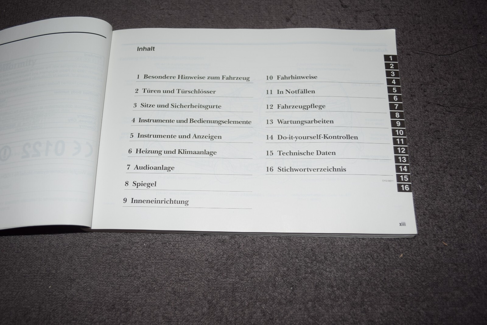 Operating Instructions Manual Board Folder Daihatsu YRV