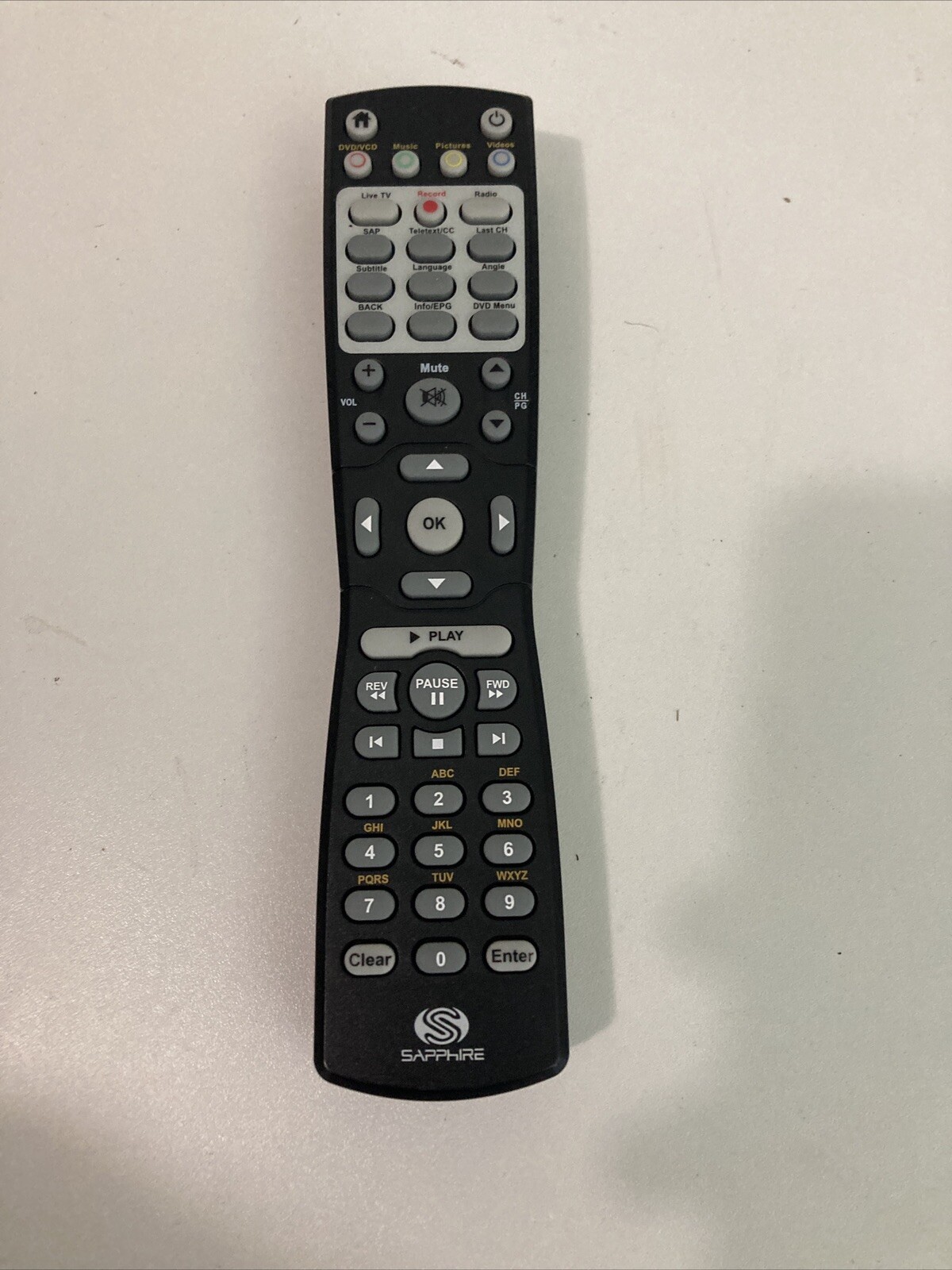 Genuine Original OEM Sapphire Remote Control ONLY for TV Tuner Card