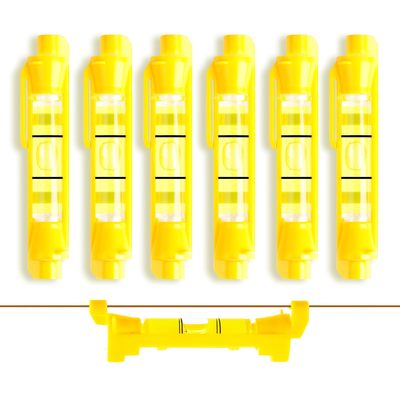 6 Pcs Hanging Line Level String Level Tools for Layout Brick Working Site Lining