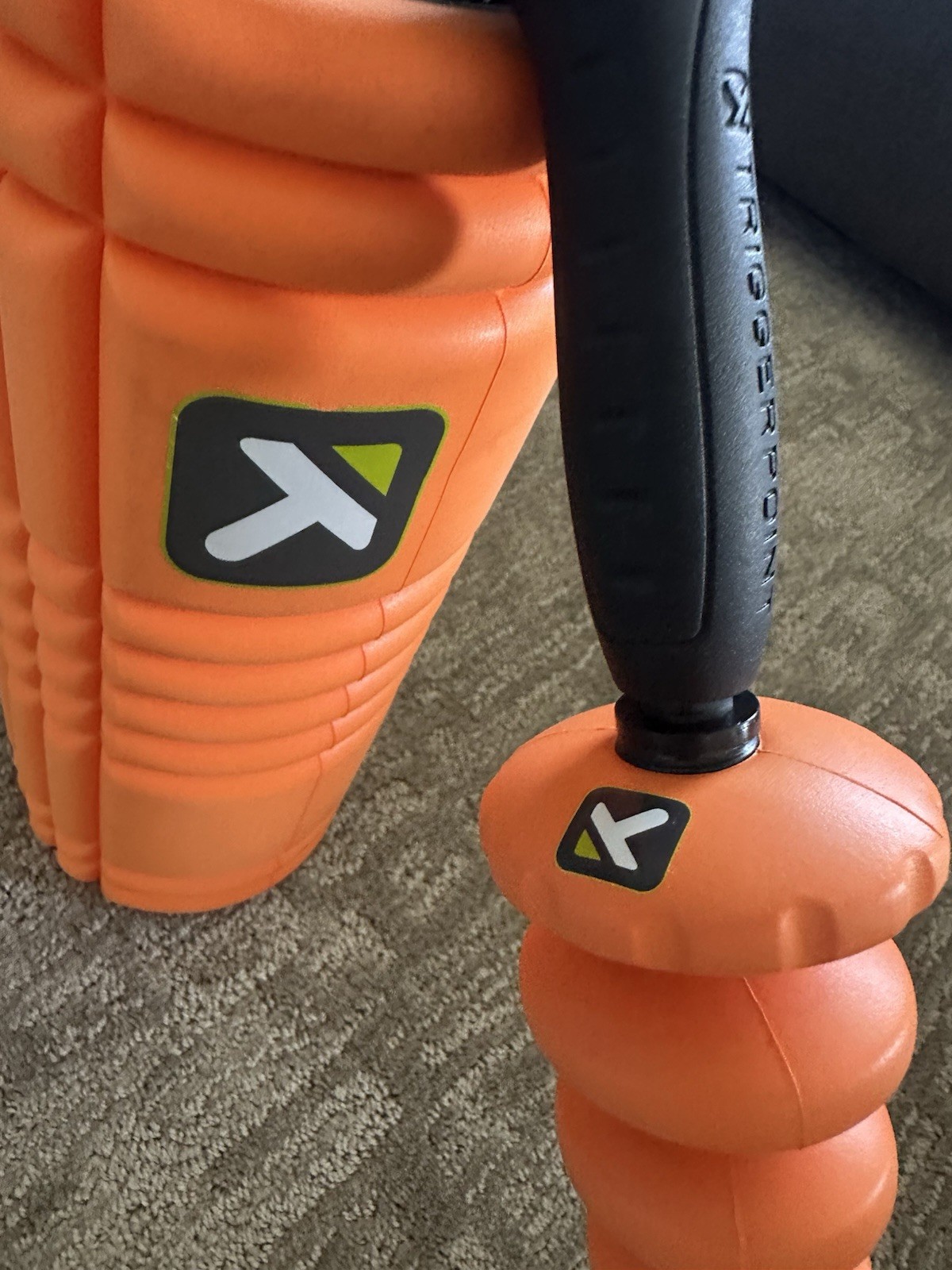 Trigger Point Performance Original GRID Foam Roller And Stick Massager Orange
