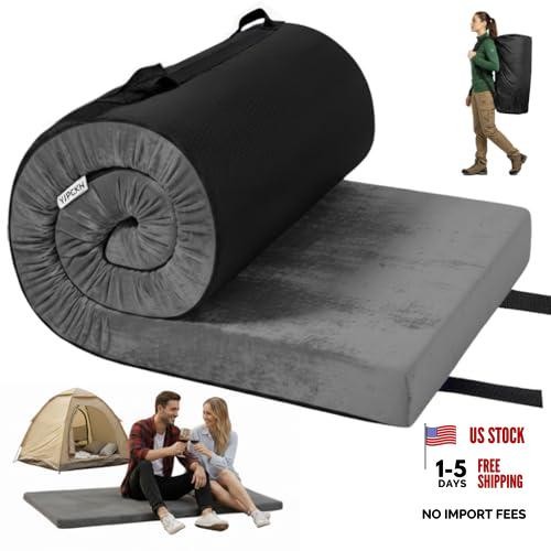Roll Up Foam Camping Mattress - 30D High-Density Foam Sleeping Pad Cot(72X24)