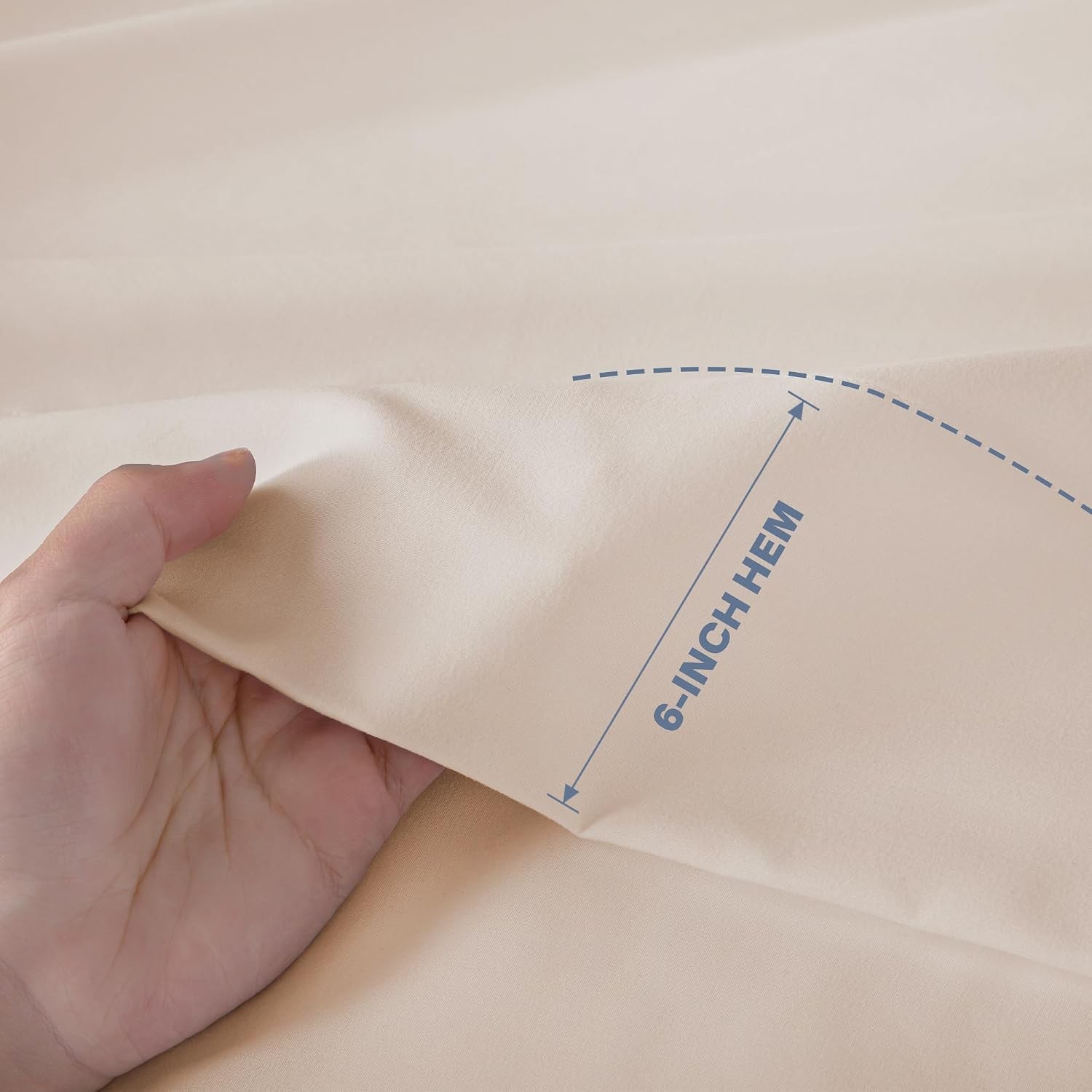 Lavisun Flat Sheets 2 Pack Beige Twin Hotel Quality