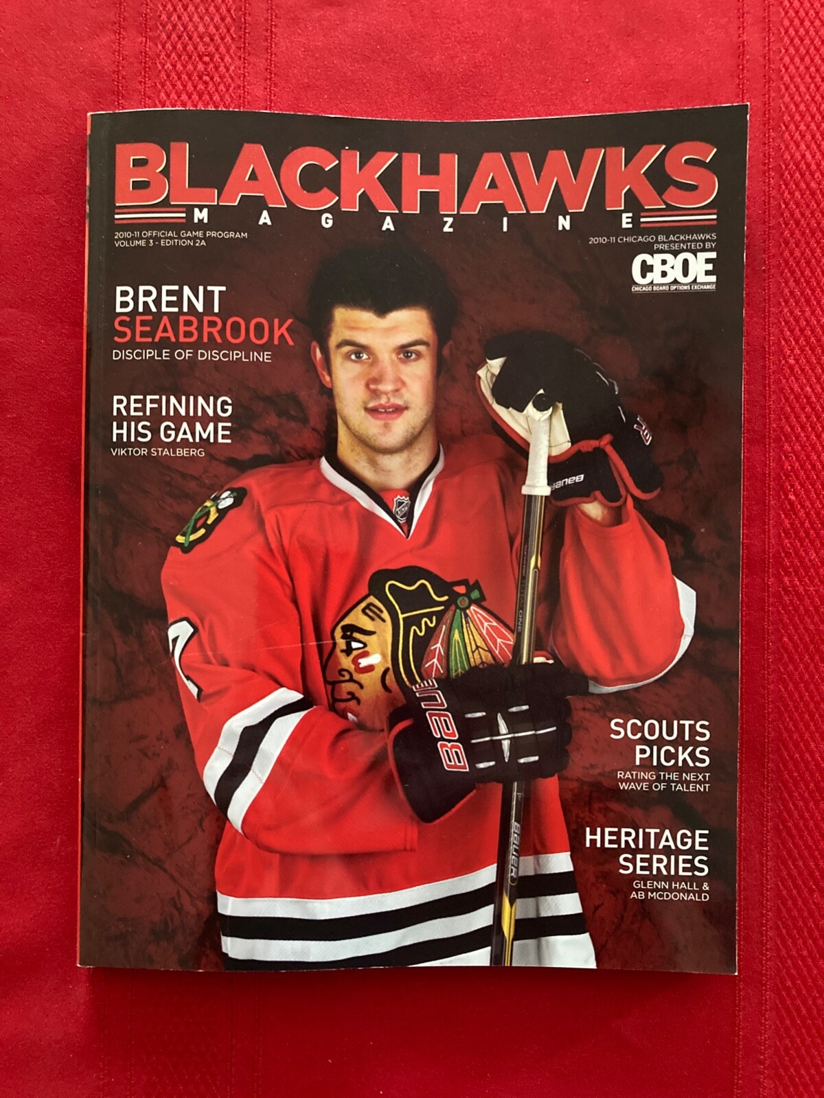 2010-2011 NHL Chicago Blackhawks program / 2010 Stanley Cup / Kane / Toews