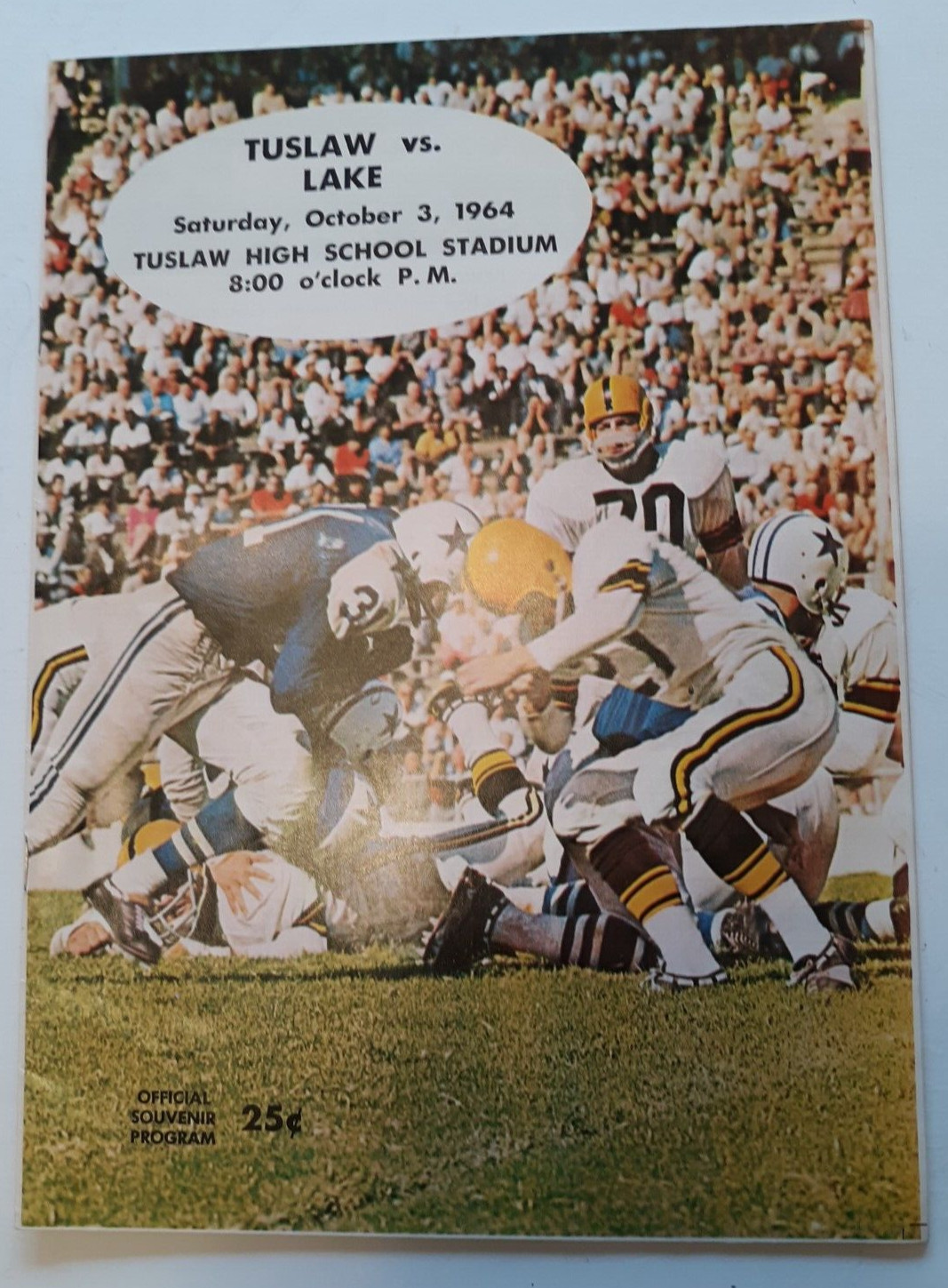 Massillon Tuslaw vs Lake Ohio football program October 3, 1964