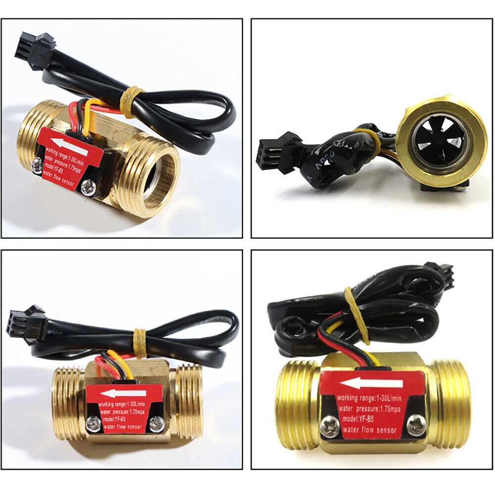Thread Hall effect flow sensor switch flow meter G1/2" 3/4" 1" DE