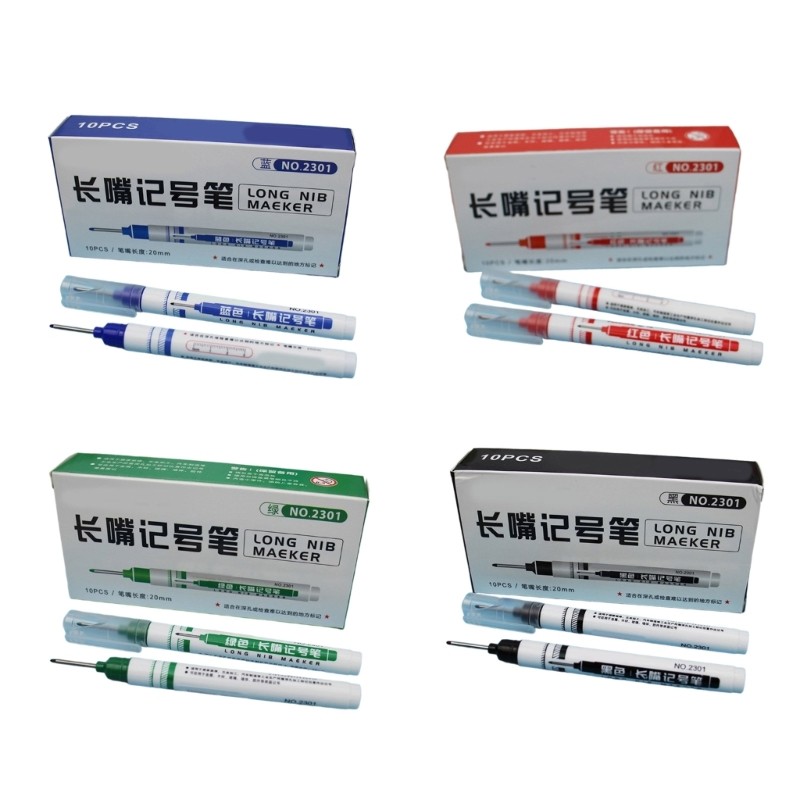 20mm Deep Reach Marker Long Tip Marker Pen, Waterproof Deep Hole Marker