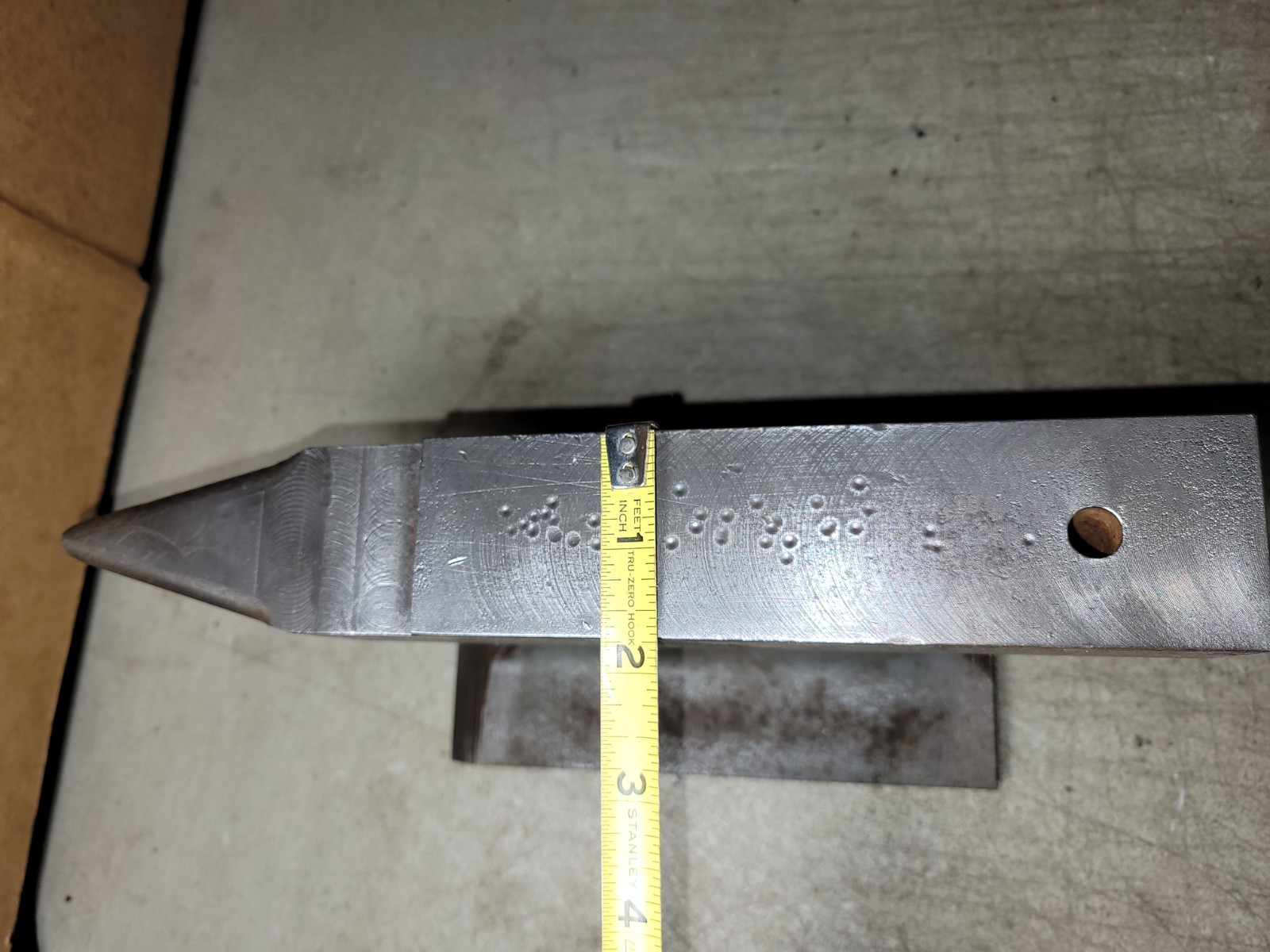 Vintage User/Artisan made bench top anvil 15 pound blacksmithing tool