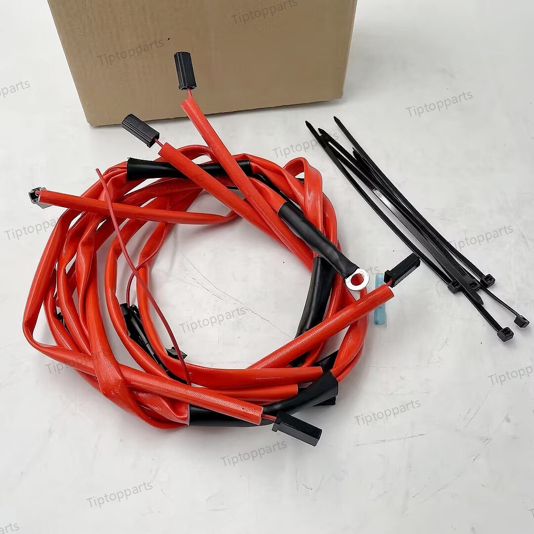 NEW 1200°F Insulated Glow Plug Harness Red FOR CHEVROLET GMC 6.5L Turbo Diesel