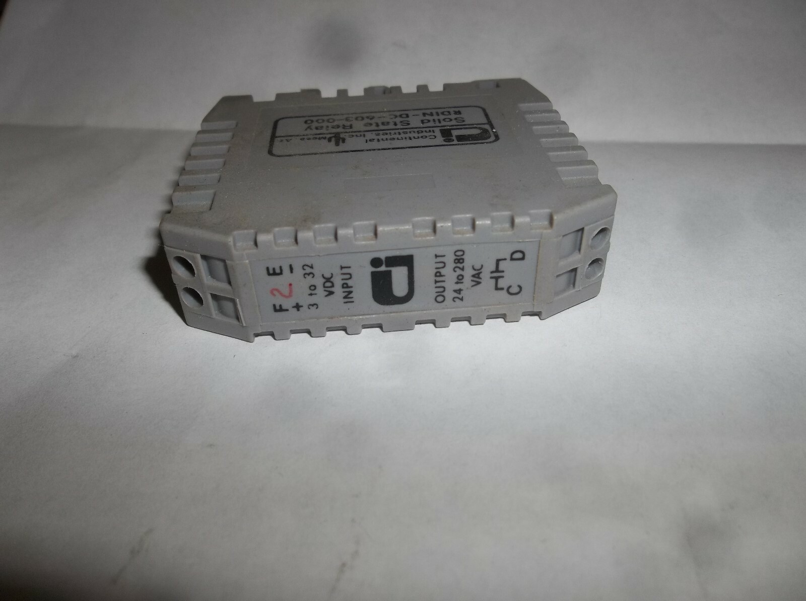 RDIN-DC-603-000 Continental SSR Solid State DIN Rail Mount Relay RDINDC603000
