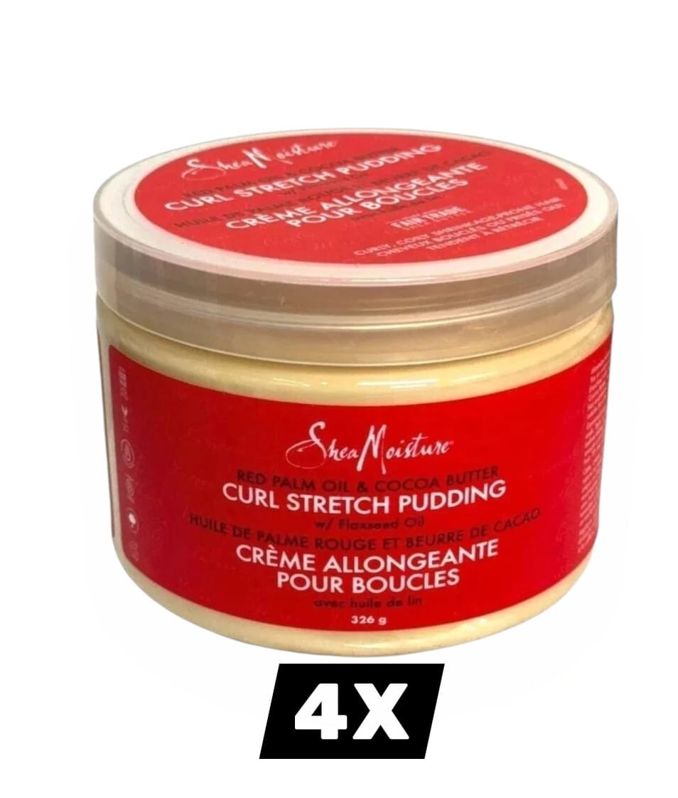 4 x Shea Moisture Curl Stretch Pudding Red Palm Oil  - FREE SHIPPING
