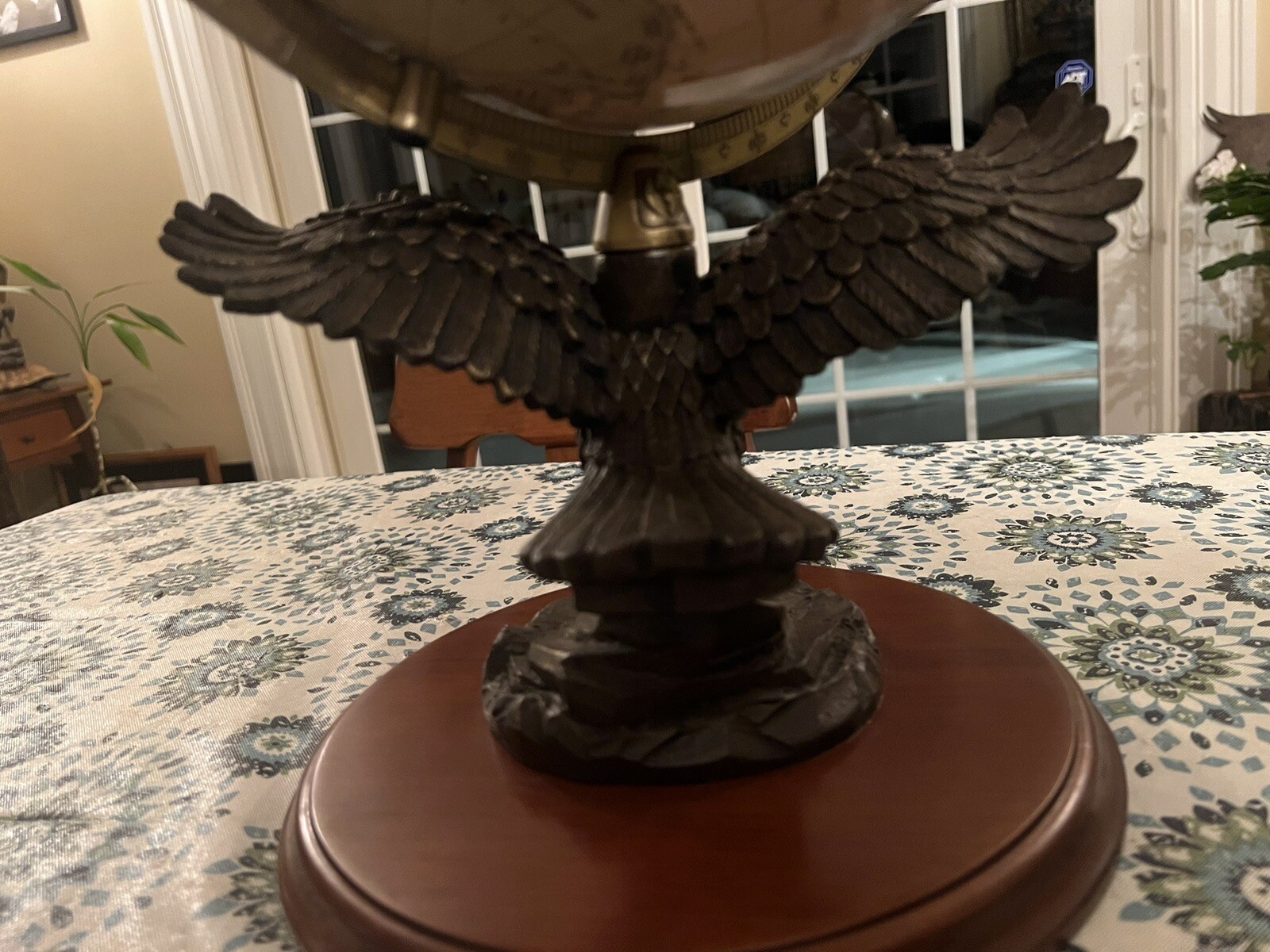 Replogle 12" diameter Classic World Globe, American Bald Eagle Base