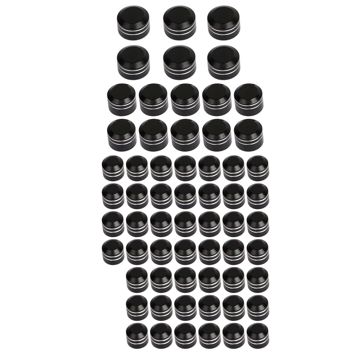 CNC Black Cut Engine Topper Bolt Cover Caps Fit For Harley Ultra Limited Softail