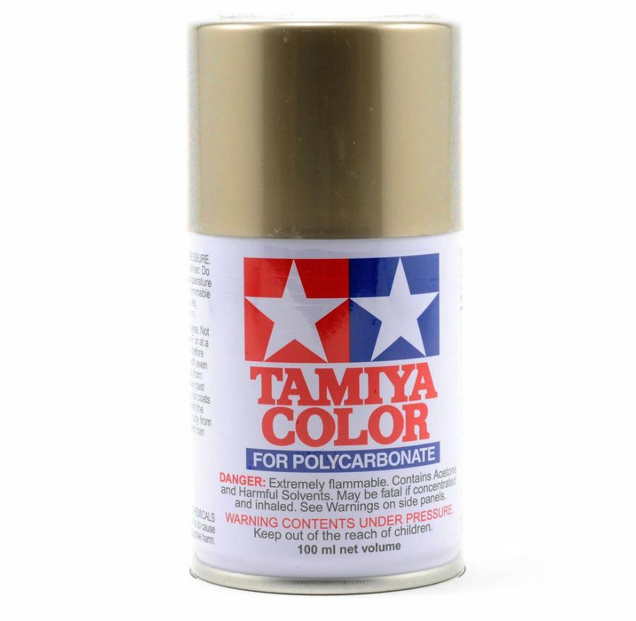 Tamiya 86052 PS-52 Champ Gold Anodized Aluminum Lexan Spray Paint (3oz)