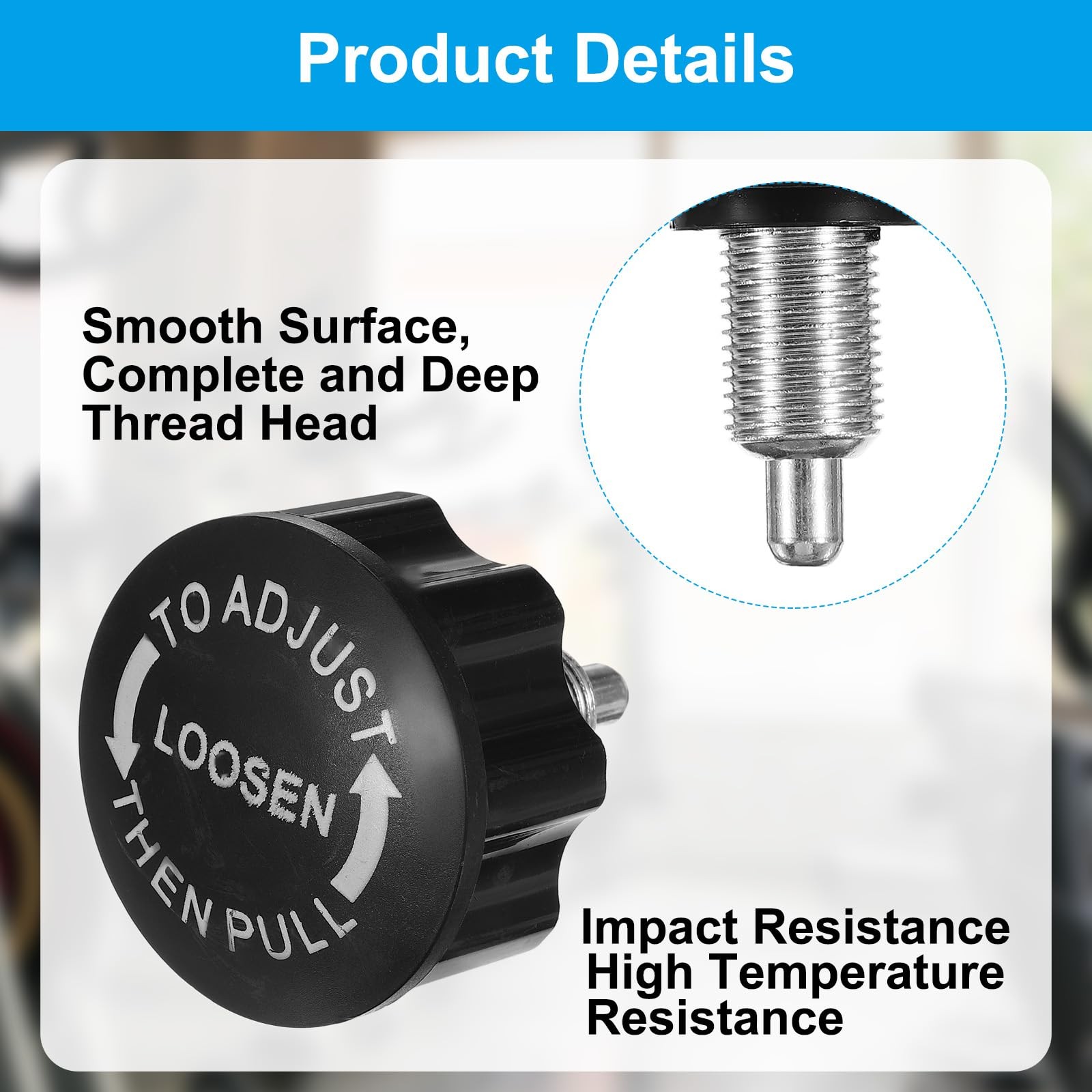 Pull-up Spring Knob M16 Pull Pin Knob 21mm Thread Length Exercise Bike Pin Kn...