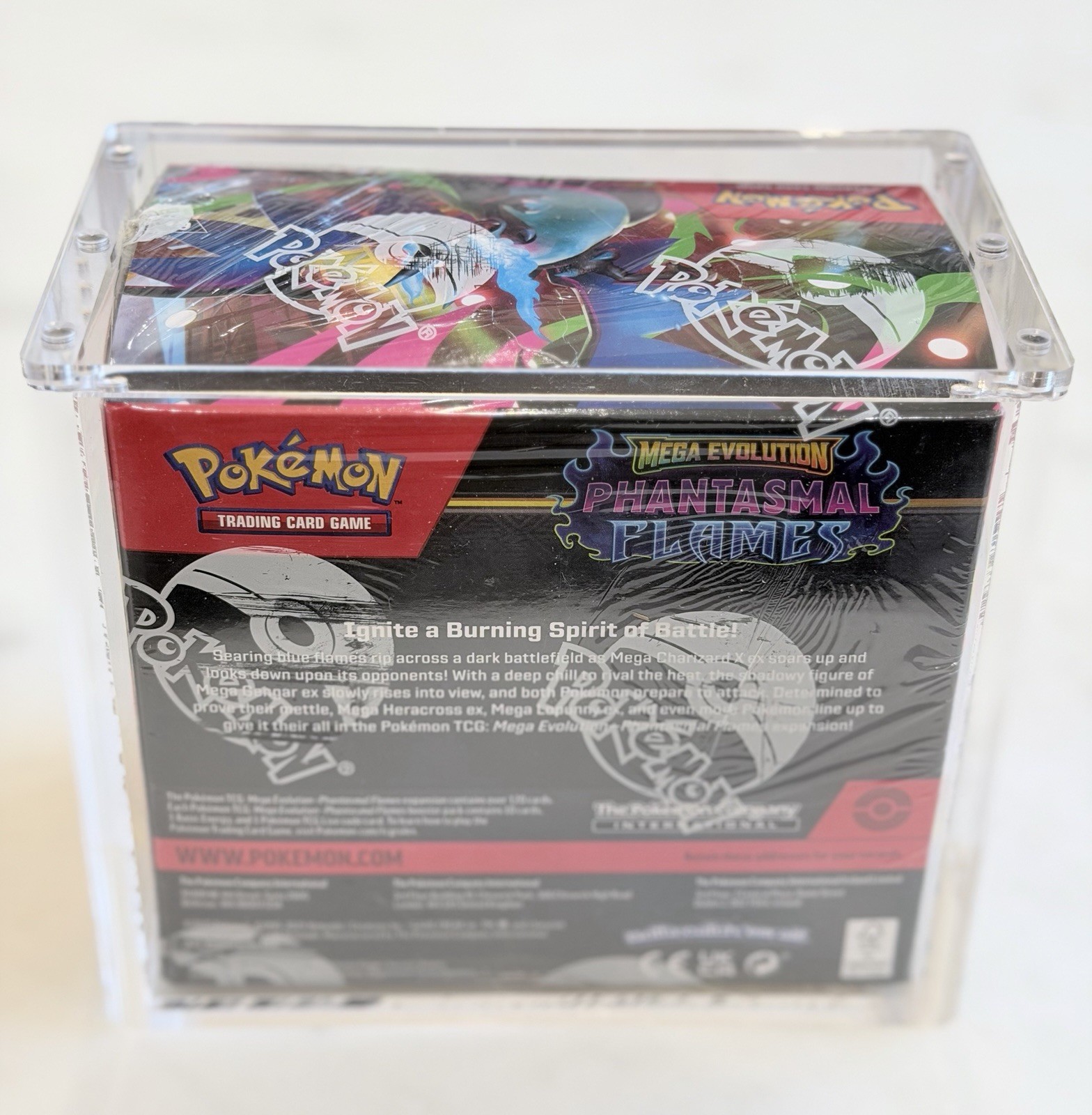 Pokemon Booster Box BB Acrylic Display Case Magnetic Lid UV Protection Premium