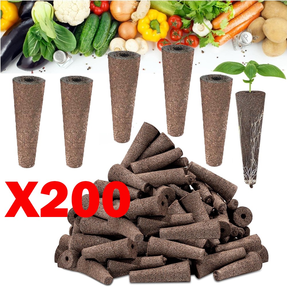 200Pcs Root Grow Sponges Seed Pod For Aerogarden Hydroponic Seedling USA SELLER