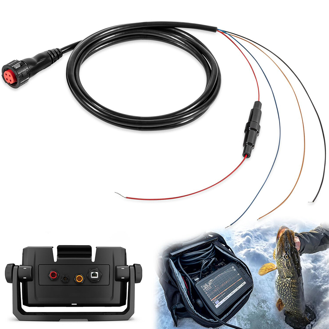 010-12445-00 Power/Data Cable for Garmin echoMAP Chirp/Plus/UHD GPSMAP Panoptix