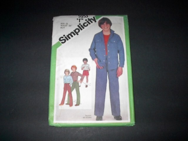 Simplicity Pattern 5253 Boys' Pants or Shorts, Shirt or Shirt Jacket  12  Uncut