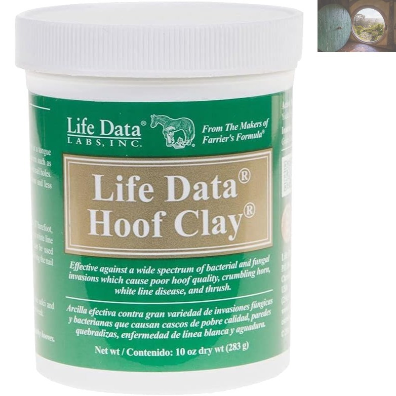 10oz Life Data Hoof Clay - Long-Lasting Bacterial and Fungal Hoof Protection