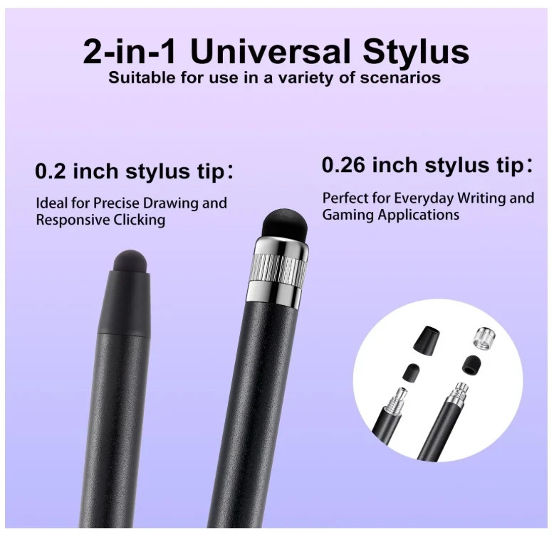 3PCS Stylus Pen Touch Screen Rubber Tip Styluses For iPad Tablet Android Phone..