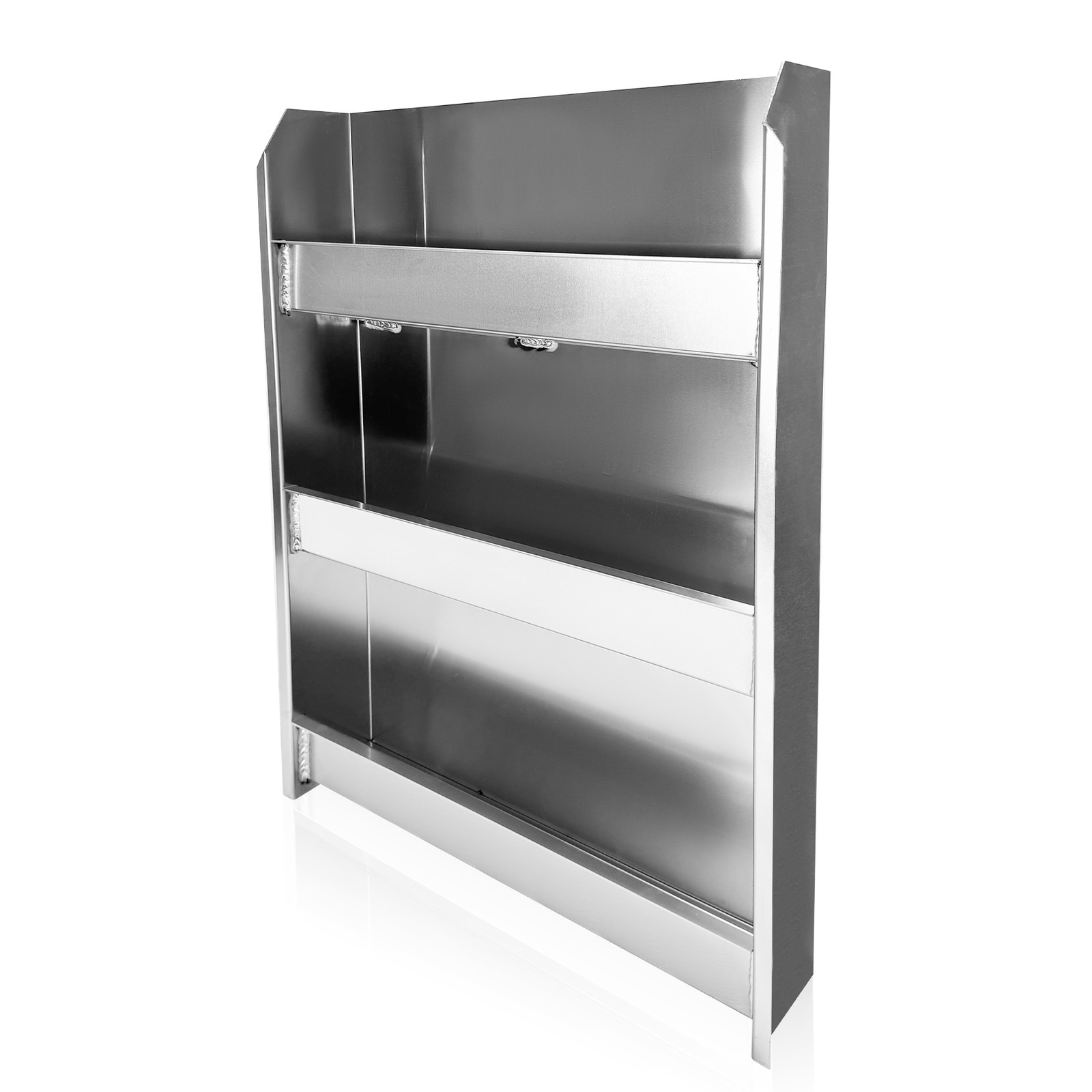 Aluminum 24 Aerosol Can Holder Cabinet Shelf for Garage Trailer Enclosed Race