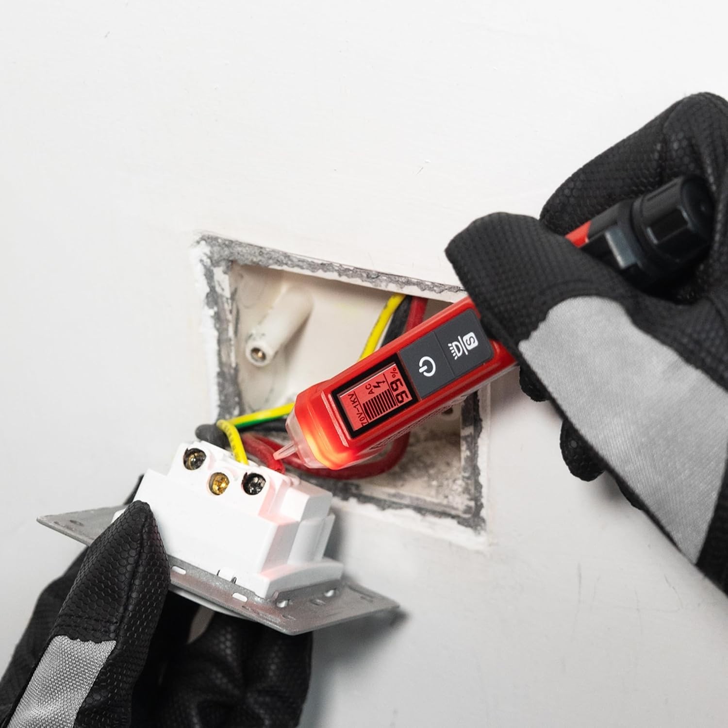 Dual Range Voltage Tester with Signal Percentage - Live/Null Wire Detection