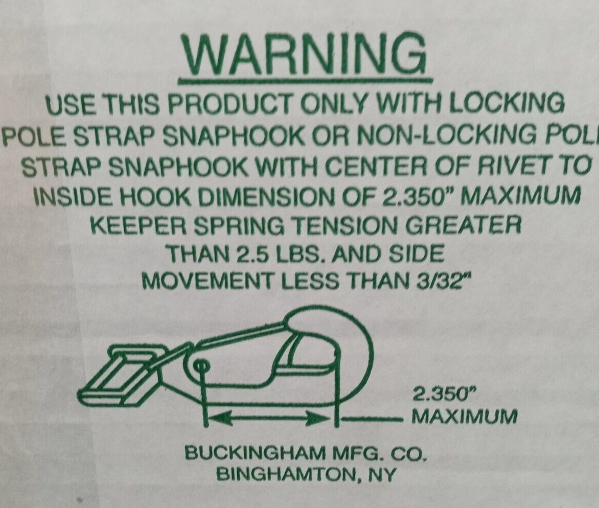 BUCKINGHAM 63992Q3-M MEDIUM LINE PRO TOWER HARNESS