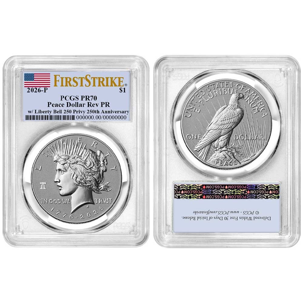 Presale - 2pc Set – 2026-P $1 Reverse Proof Morgan and Peace Silver Dollar
