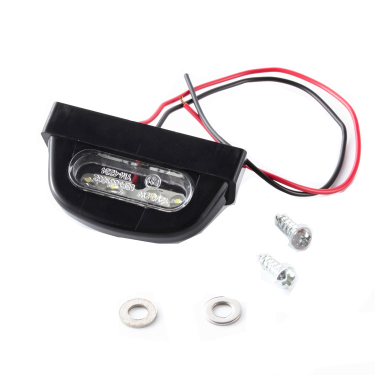 Universal Motorcycle LED Rear Tail Light  License Plate Light For Honda Yamaha