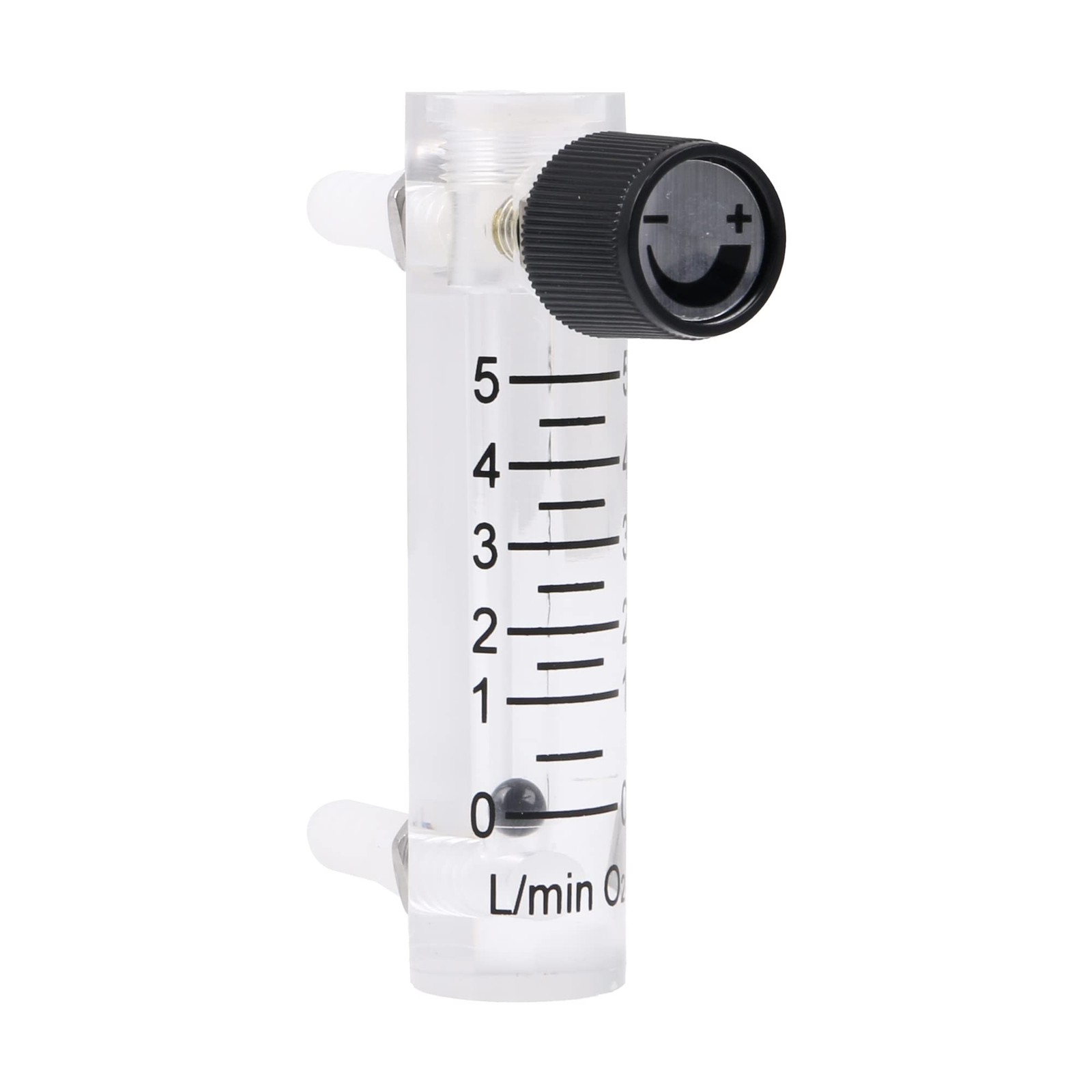 CNBTR Oxygen Flow Meter 0-5 LPM Acylic Flowmeter Gas Acrylic Metal Fitting...