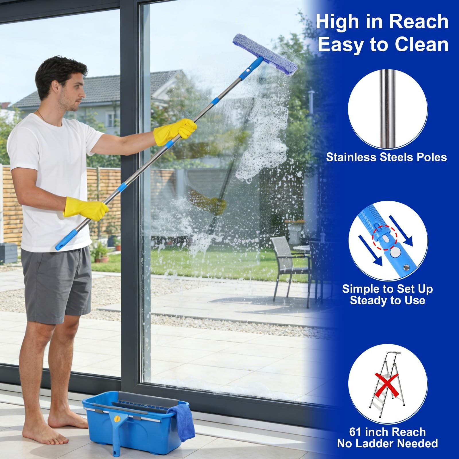 NITEVIZ Window Cleaning Kit 61 Inch
