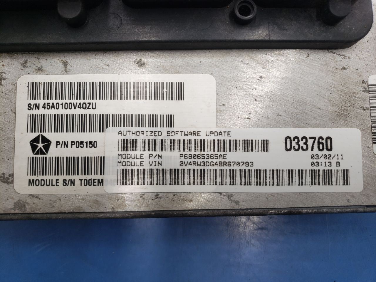 Engine ECM Electronic Control Module 3.6L Fits 2011 ROUTAN 1212513