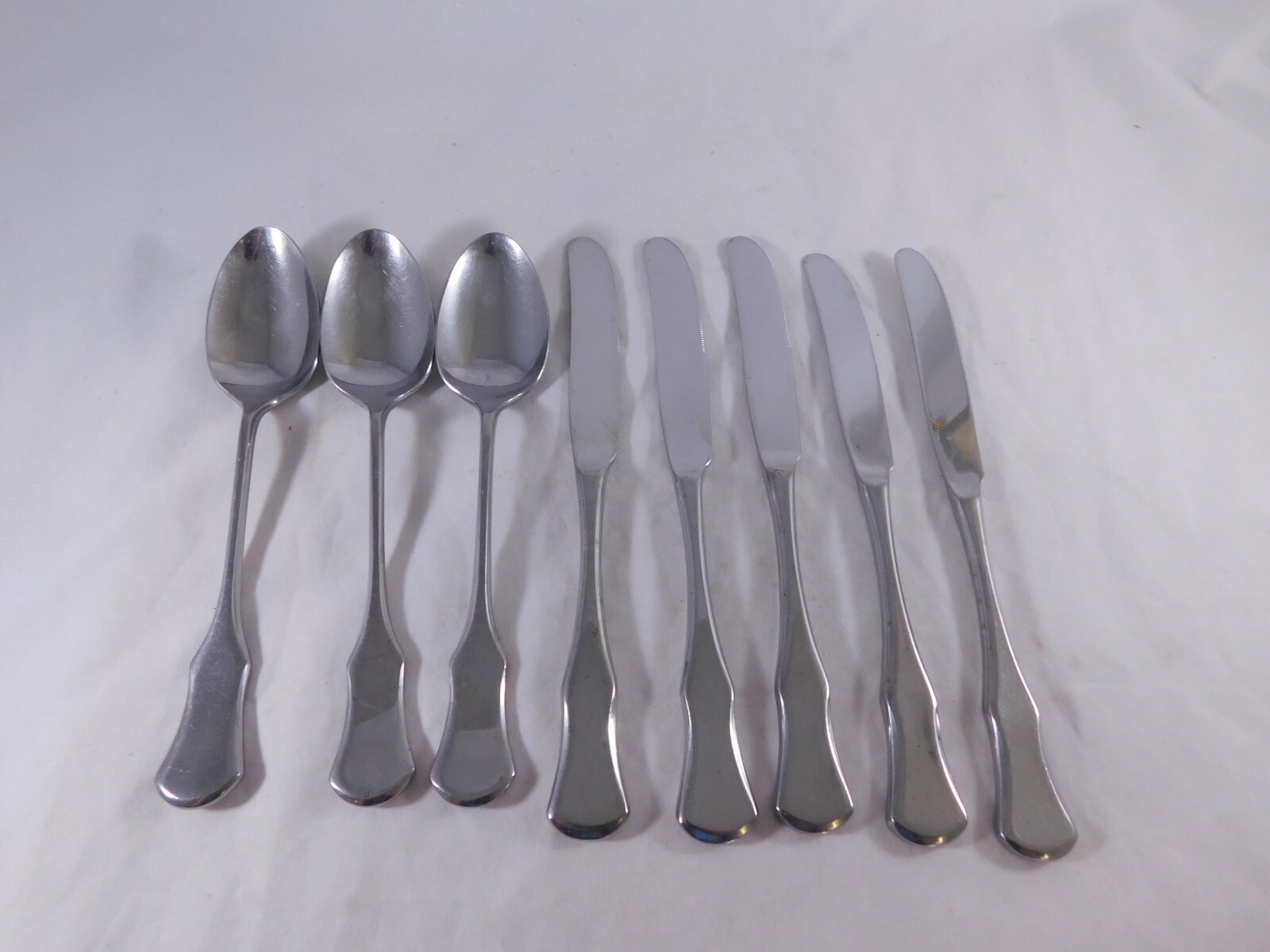 Washington Forge Stainless Steel CAMBRIA Knives Spoons 8 Pcs