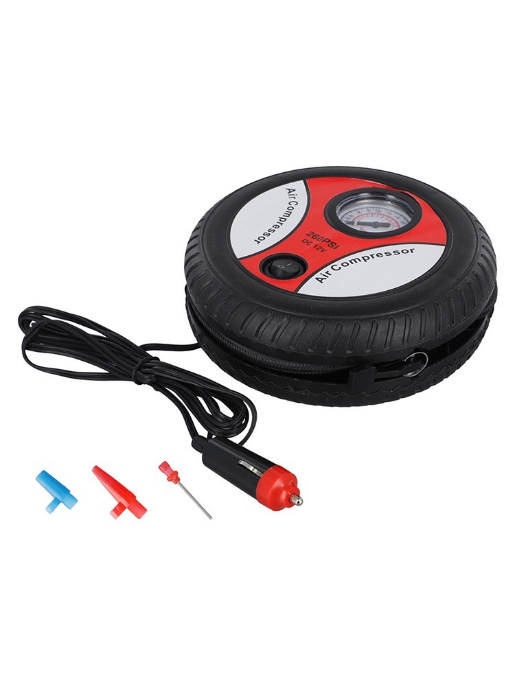 Suitable for Car Tires 12V Portable Air Compressor Wheel Inflator Pump