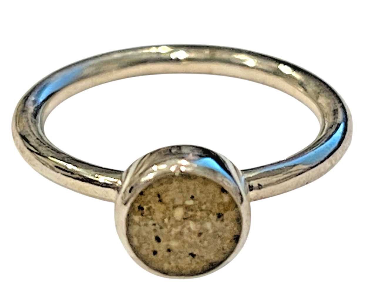 Dune Jewelry Smugglers Beach Sand Sterling Silver Stacker Round Ring Size 5 New