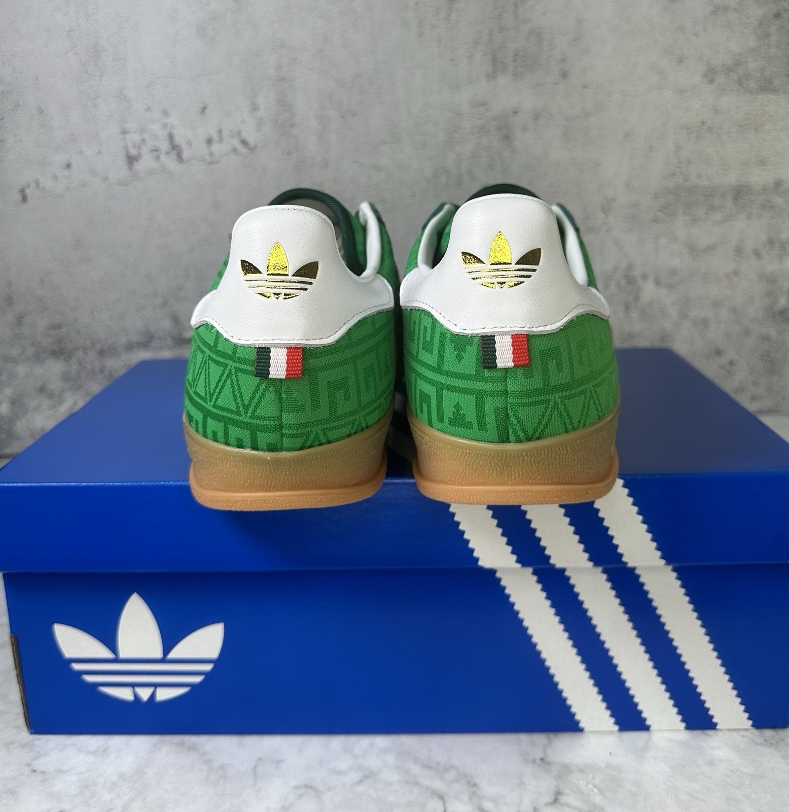 Adidas Gazelle Indoor IH9647 Green Red Mexico, Men's Sneaker FIFA