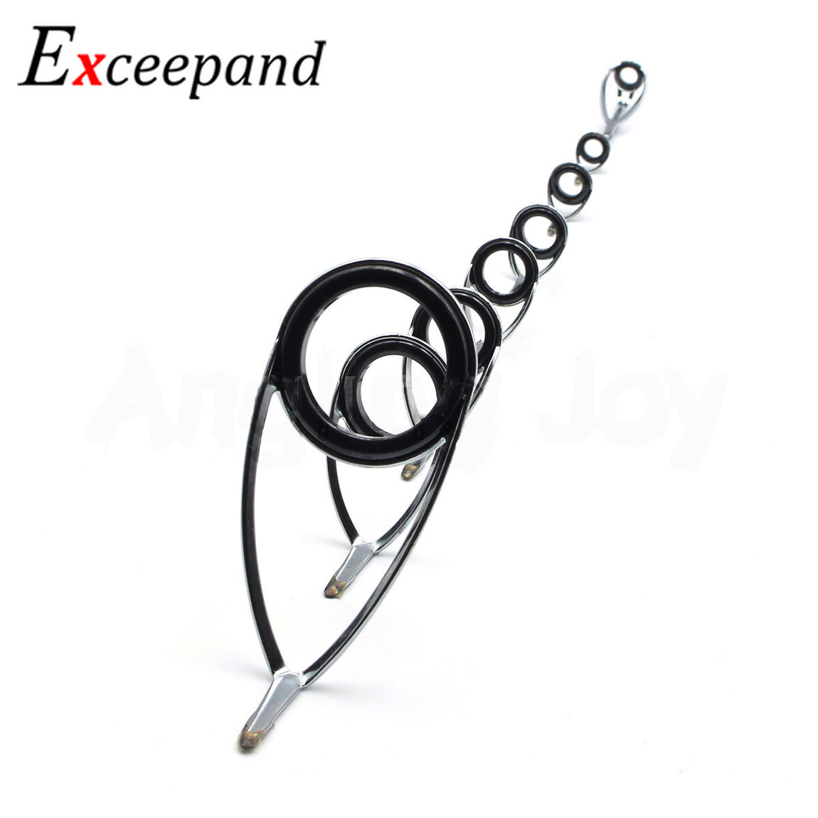 60mm Fishing Rod Guide Tip Long Leg Stainless Steel Frame Ceramic Ring Repair