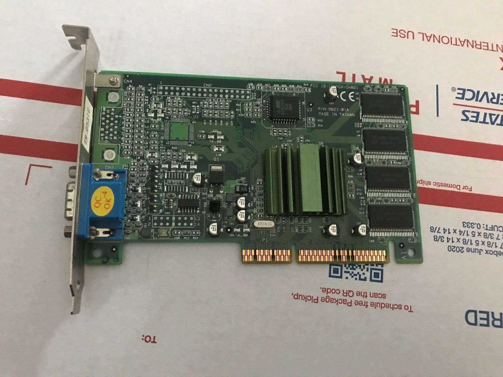 COMPAQ Board PN# 128244-001 8MB AGP VIDEO CARD Spares P/N 128479-001